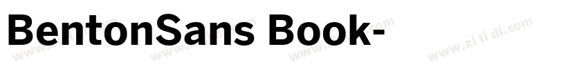 BentonSans Book字体转换